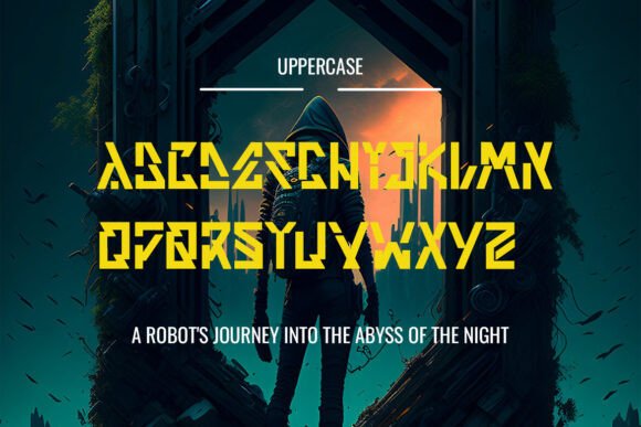 Qrunzvord Font PNG with transparent background - Preview 1
