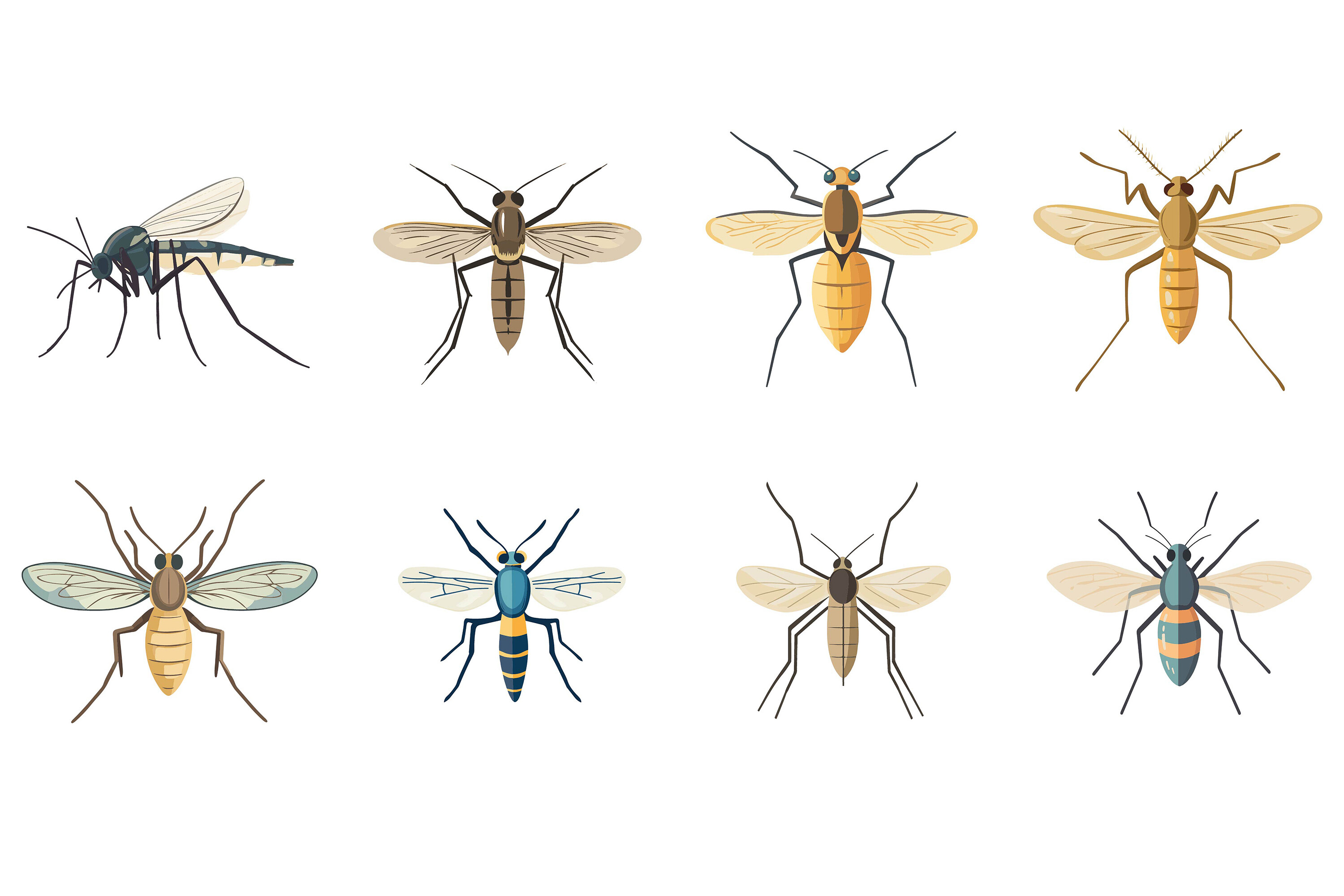 Set of Insect Graphic by Creative_View · Creative Fabrica