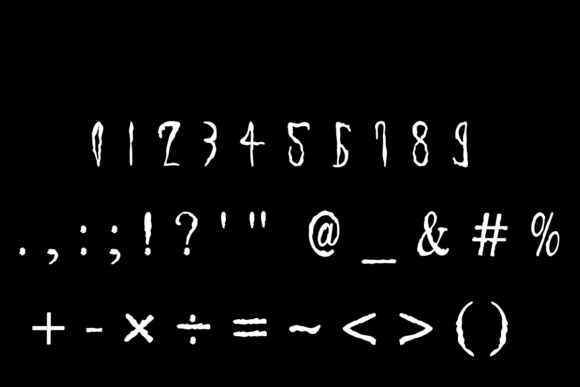 Silent Moon Font PNG with transparent background - Preview 2