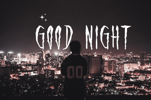 Silent Moon Font PNG with transparent background - Preview 3