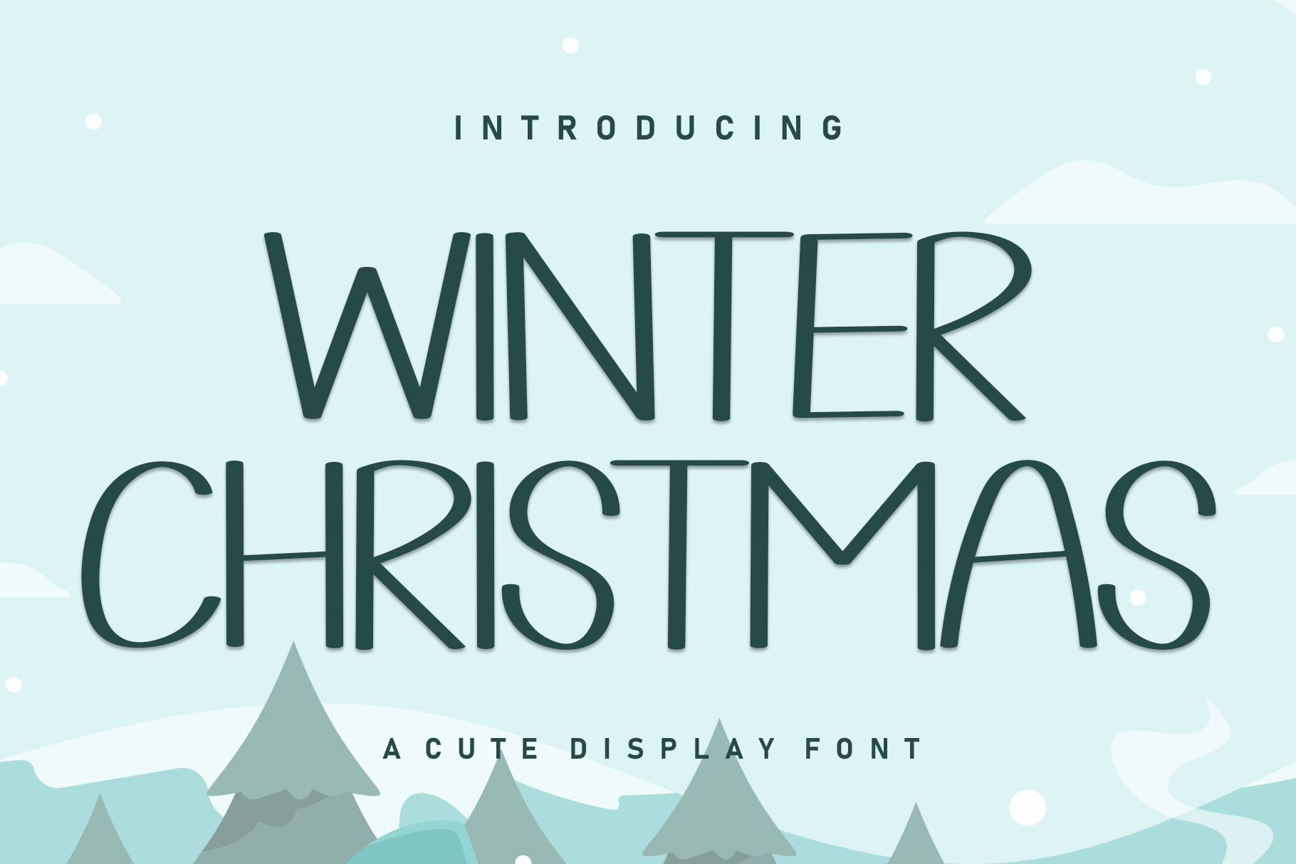 Winter Christmas Font - photo 1