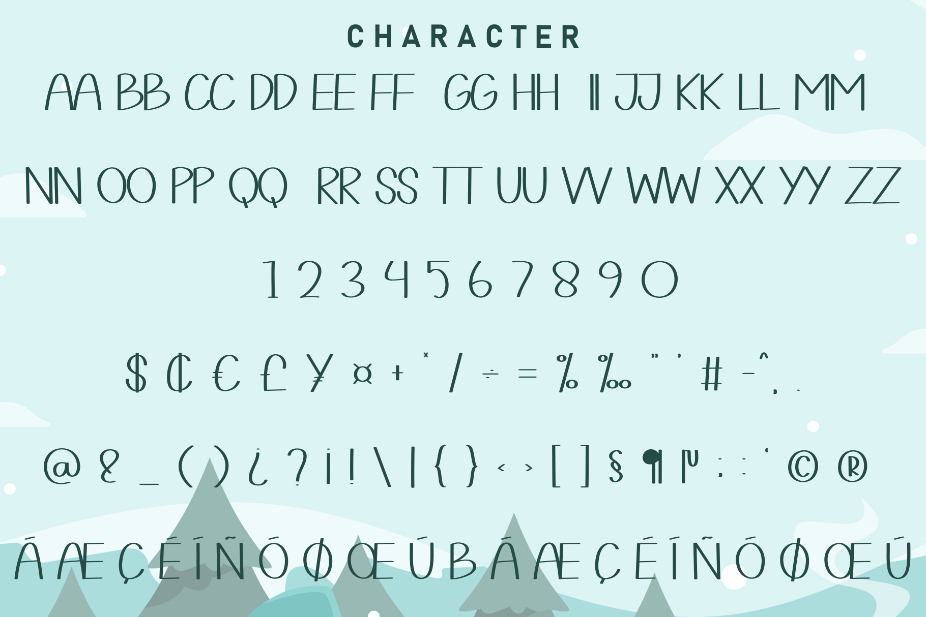 Winter Christmas Font - photo 5