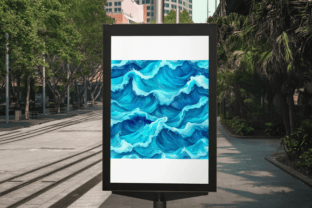 3D Ocean Water Digital Paper Graphic by Craft Studios · Creative Fabrica