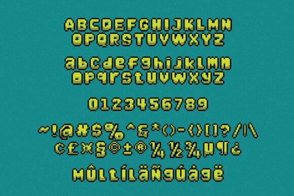 Analog Pixel Font - Preview 3