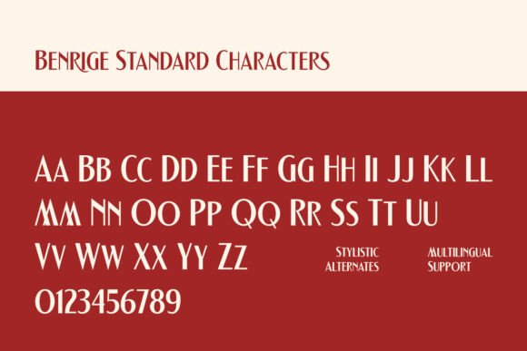 Benrige Font - Preview 4