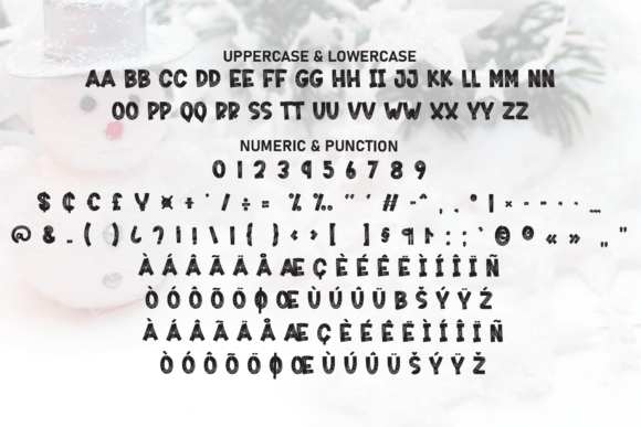 Brush Snowman Font - Preview 6