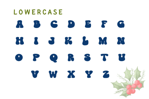 Christmas Globe Font PNG with transparent background - Preview 2