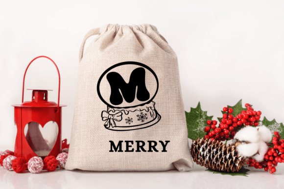 Christmas Globe Font PNG with transparent background - Preview 4
