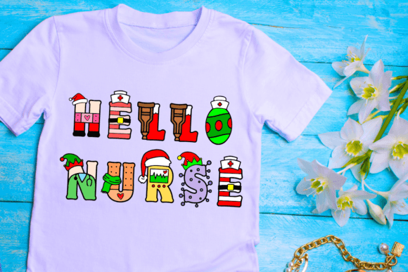 Christmas Nurse Font PNG with transparent background - Preview 4