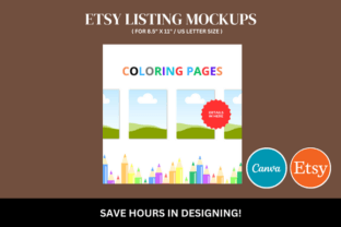 Coloring Etsy Canva Mockup Graphic by FolieDesign · Creative Fabrica