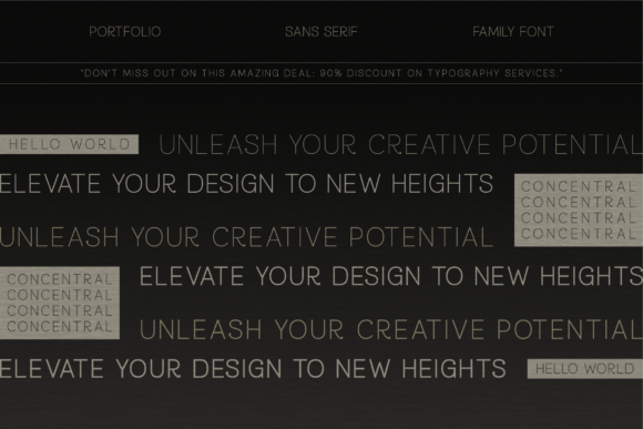 Concentral Font - Preview 1