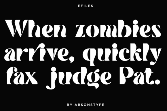 Efiles Font - Preview 1