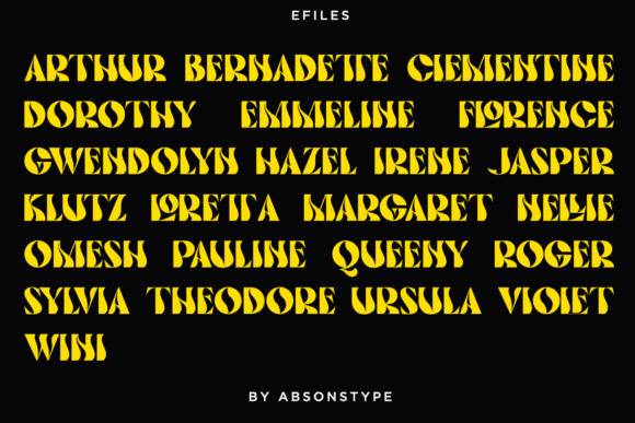 Efiles Font - Preview 3