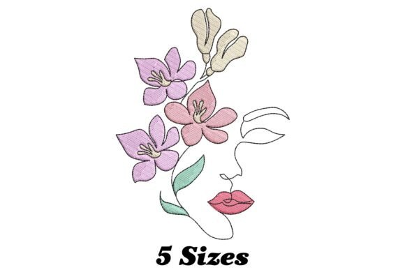 Floral Woman's Face