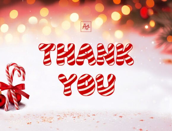 Love Candy Cane Font PNG with transparent background - Preview 3