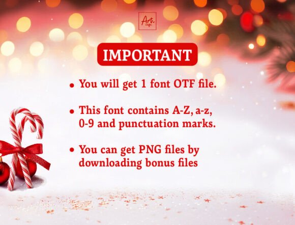Love Candy Cane Font PNG with transparent background - Preview 4