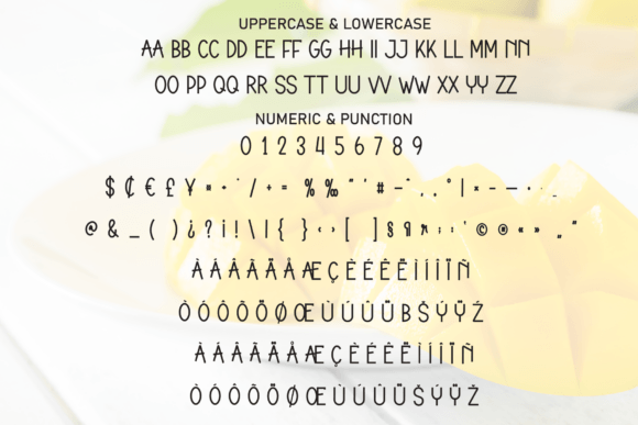 Mango Sweet Font PNG with transparent background - Preview 6