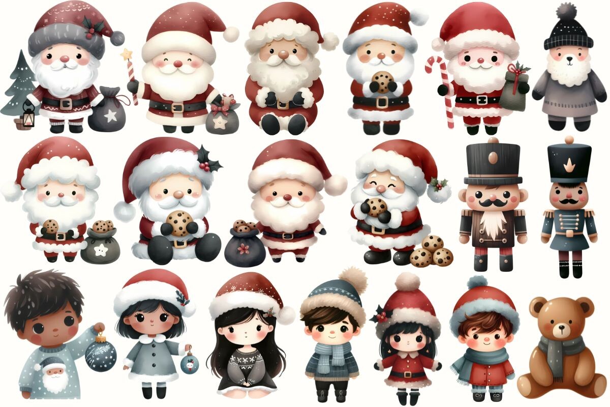 My First Little Dark Christmas Cliparts - photo 2