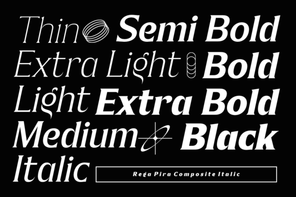 Rega Pira Font PNG with transparent background - Preview 2