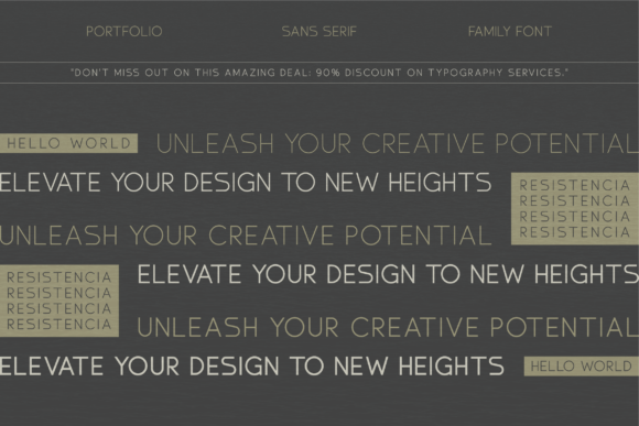 Resistencia Font PNG with transparent background - Preview 1