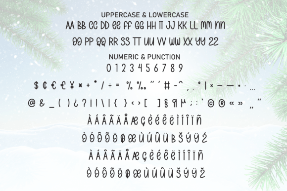 Snow Grinch Font PNG with transparent background - Preview 6
