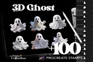 100+ Procreate 3D Ghost Stamps Graphic by myprintscollection · Creative ...