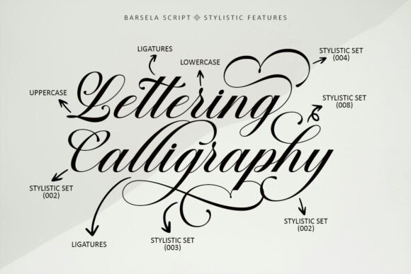 Barsela Calligraphy Font - Preview 6