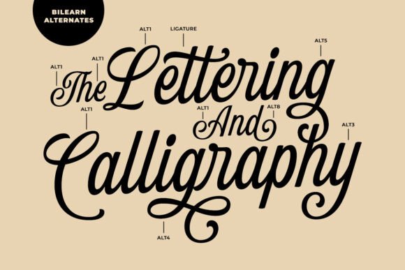 Bilearn Font - Preview 1