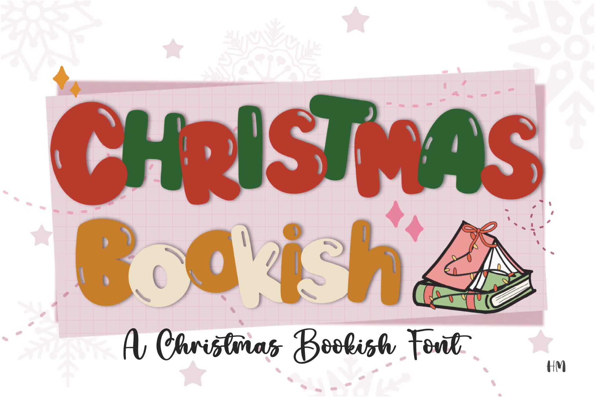Christmas Bookish Font - photo 1