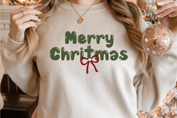 Christmas Bookish Font PNG with transparent background - Preview 2