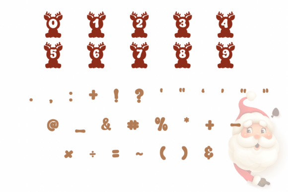 Christmas Deer Font - Preview 3