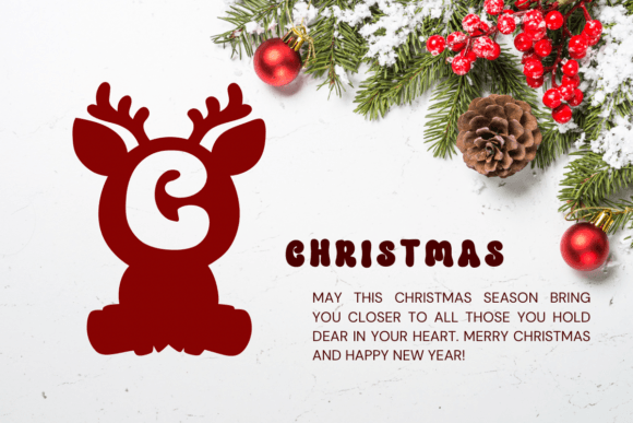 Christmas Deer Font - Preview 5