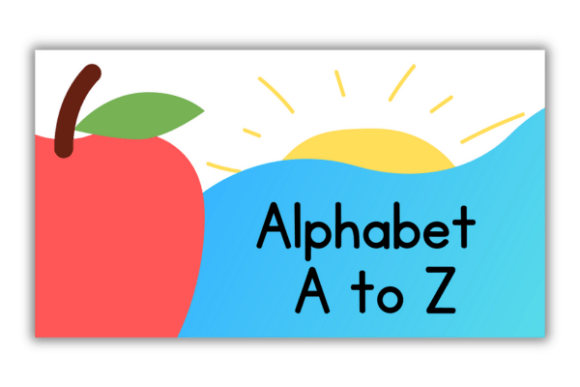Preview of Colorful Alphabet Learning Presentation education presentation template