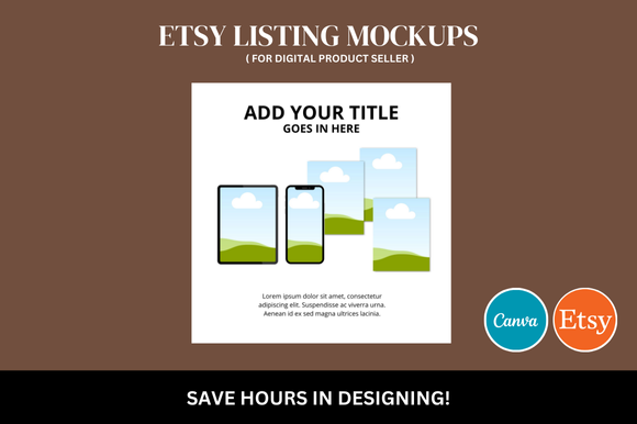 Digital Shop Etsy Canva Mockup Graphic by FolieDesign · Creative Fabrica