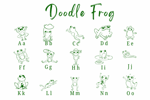 Doodle Frog Font - Preview 1