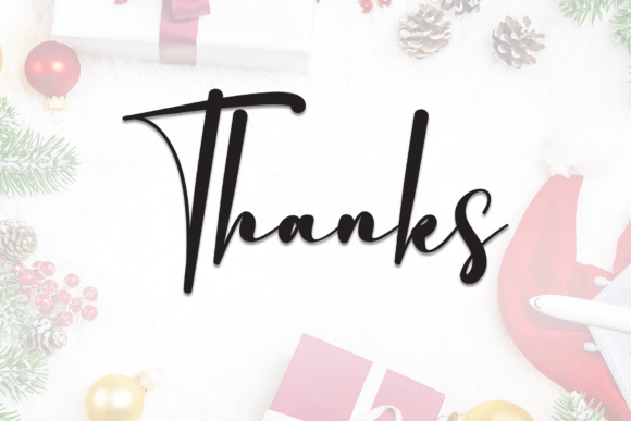 Holiday Christmas Font - Preview 6