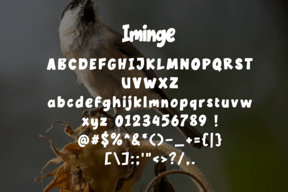 Iminge Font PNG with transparent background - Preview 1