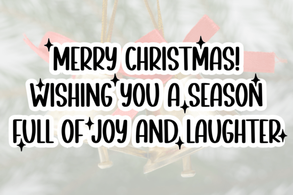 Joyful Jingle Font PNG with transparent background - Preview 1