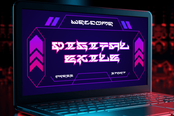 Neuro Hack Font PNG with transparent background - Preview 3