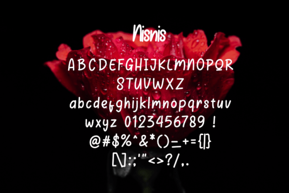 Nisnis Font PNG with transparent background - Preview 1