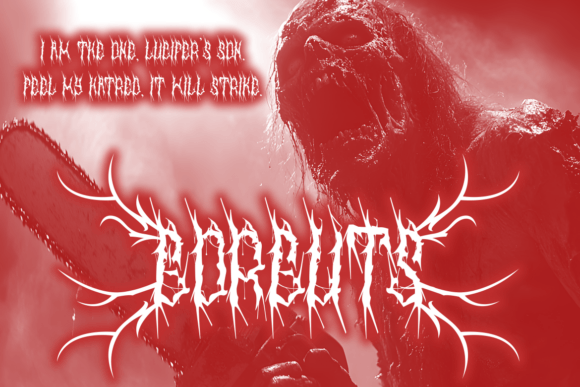 Oblivor Font PNG with transparent background - Preview 3