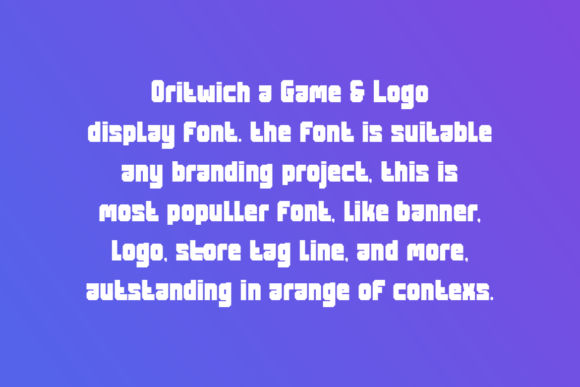 Oritwich Font PNG with transparent background - Preview 1