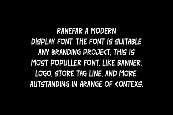 Ranefar Font PNG with transparent background - Preview 1