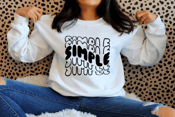 Retro Stacked Font PNG with transparent background - Preview 3