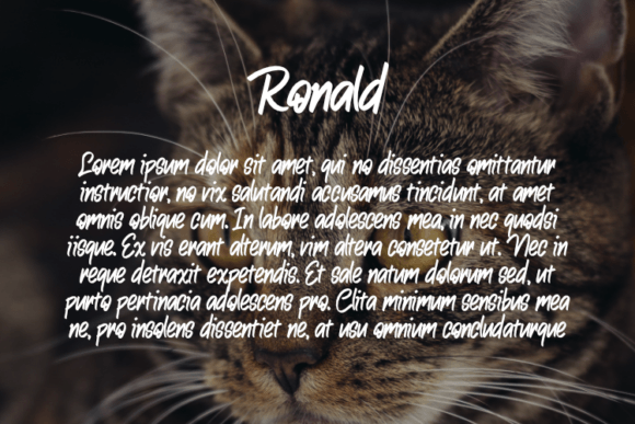 Ronald Font PNG with transparent background - Preview 2