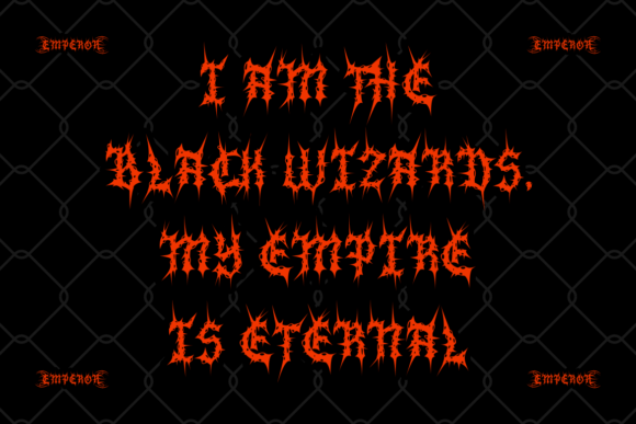 Silent Scream Font PNG with transparent background - Preview 1