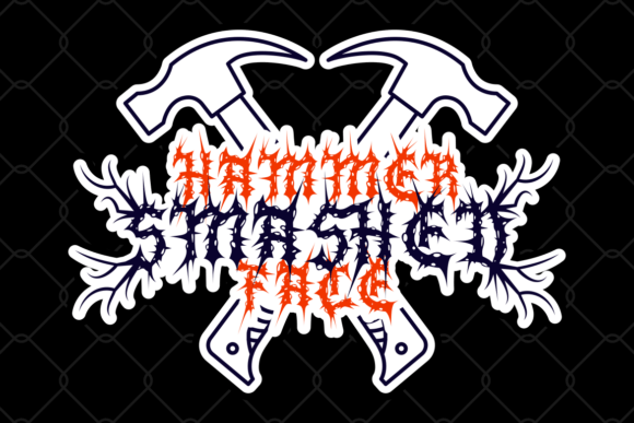 Silent Scream Font PNG with transparent background - Preview 2