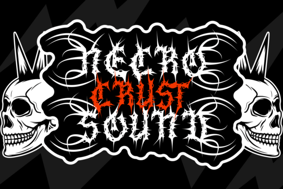 Silent Scream Font PNG with transparent background - Preview 6