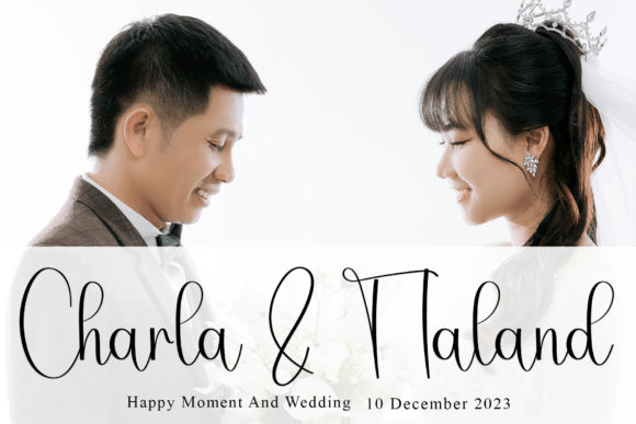 Beauty Charistmas Font PNG with transparent background - Preview 1