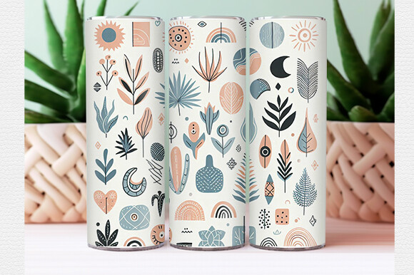 Boho Tumbler Wrap Graphic by Crafted Wonders · Creative Fabrica